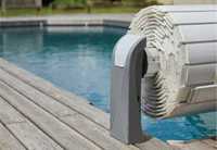 Cobertura de Segurança piscinas modelo Aero laminas brancas