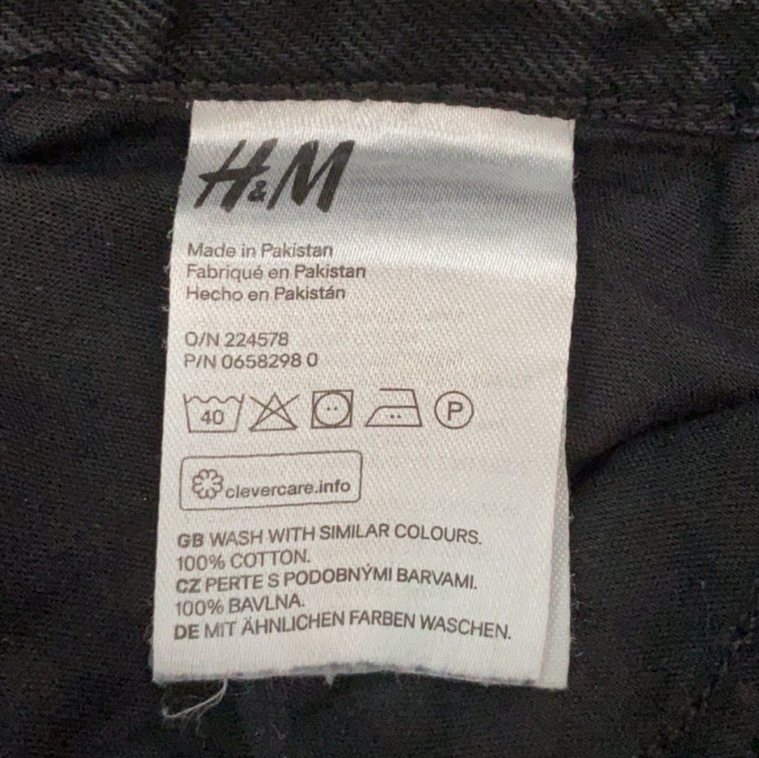Czarna jeansowa spódniczka  H&M  roz. 34