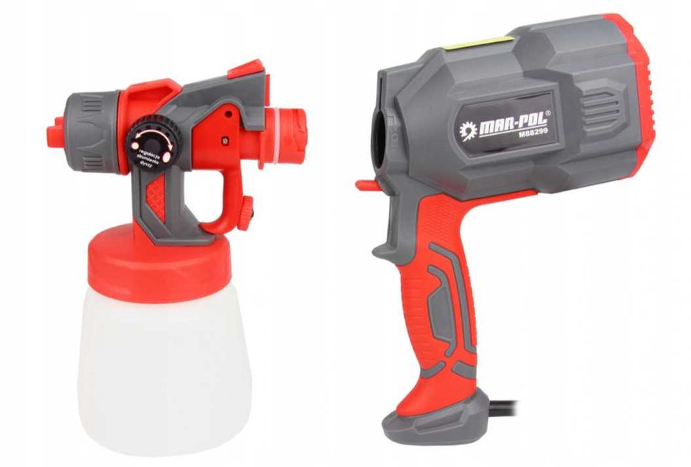 Agregat malarski pistolet do malowania elektryczny 3 dysze