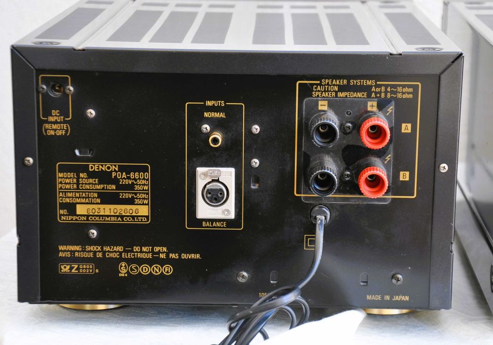 Power Amplifiers Denon POA-6600 + Preamplifier Denon PRA-1100
