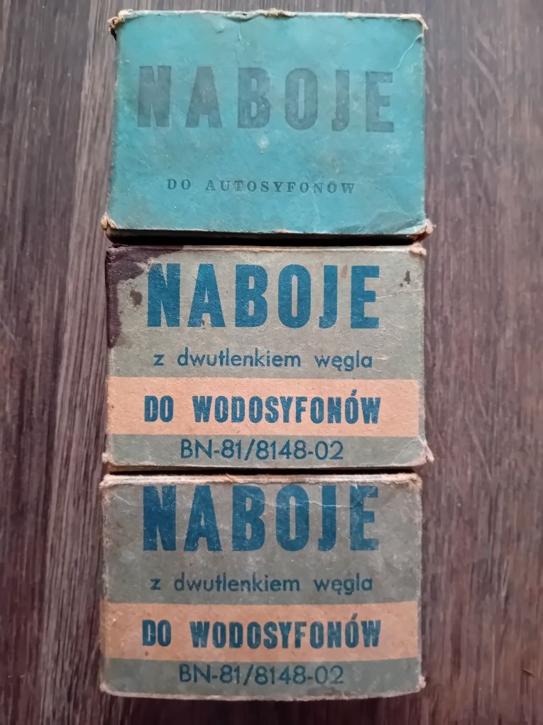 Naboje do syfonu z czasów PRL