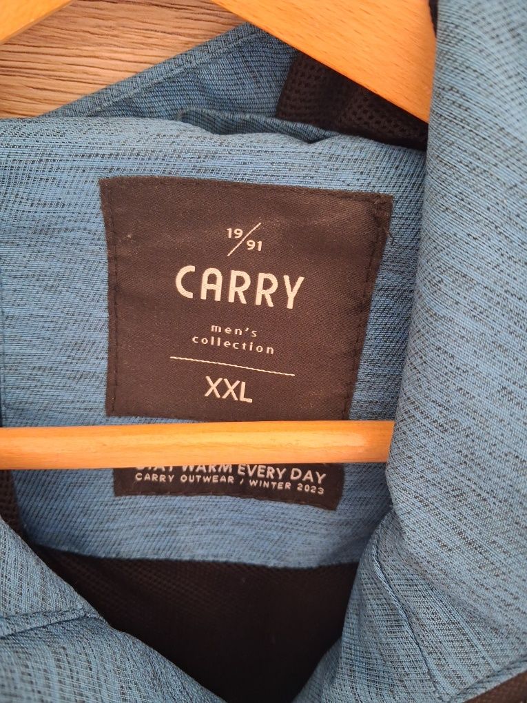 Kurtka męska wiosenna XXL carry niebieska melanż nowa