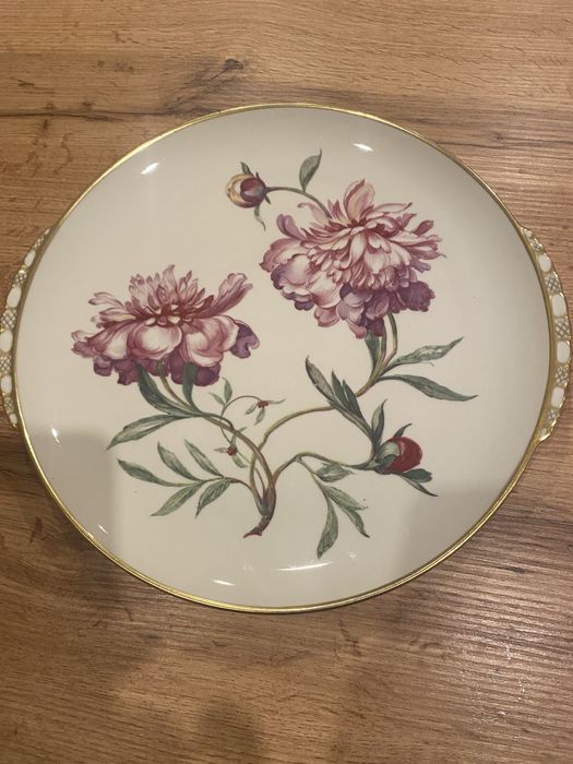 Talerz do ciasta , patera PEONIE