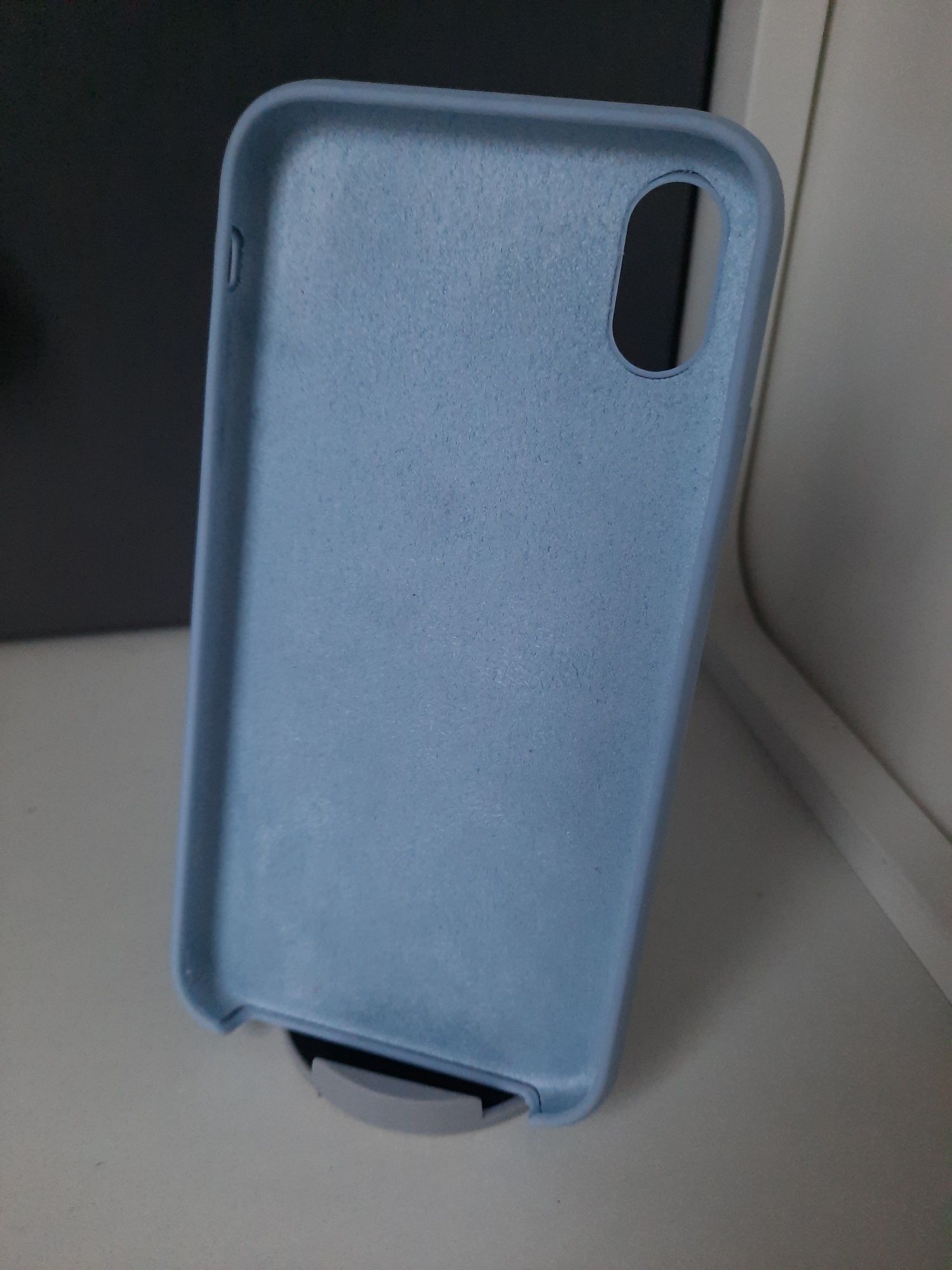 Etui na IPhone xr silikon z mikrofibrą