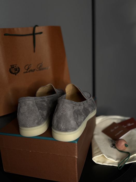 Сірі лофери чоловічі lp loro piana лоро пиана лофики