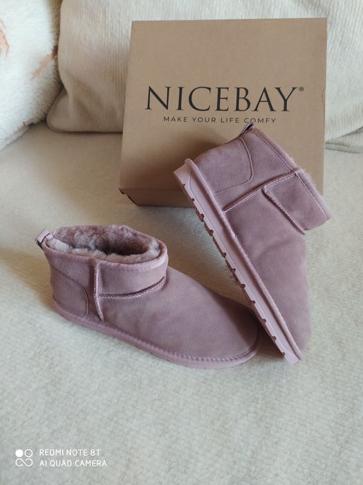 Buty emu firmy Nicebay 43 28 cm wkładka. Stopa 27.5-28cm. skóra wełna