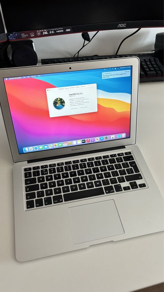 macbook air i5 como novo