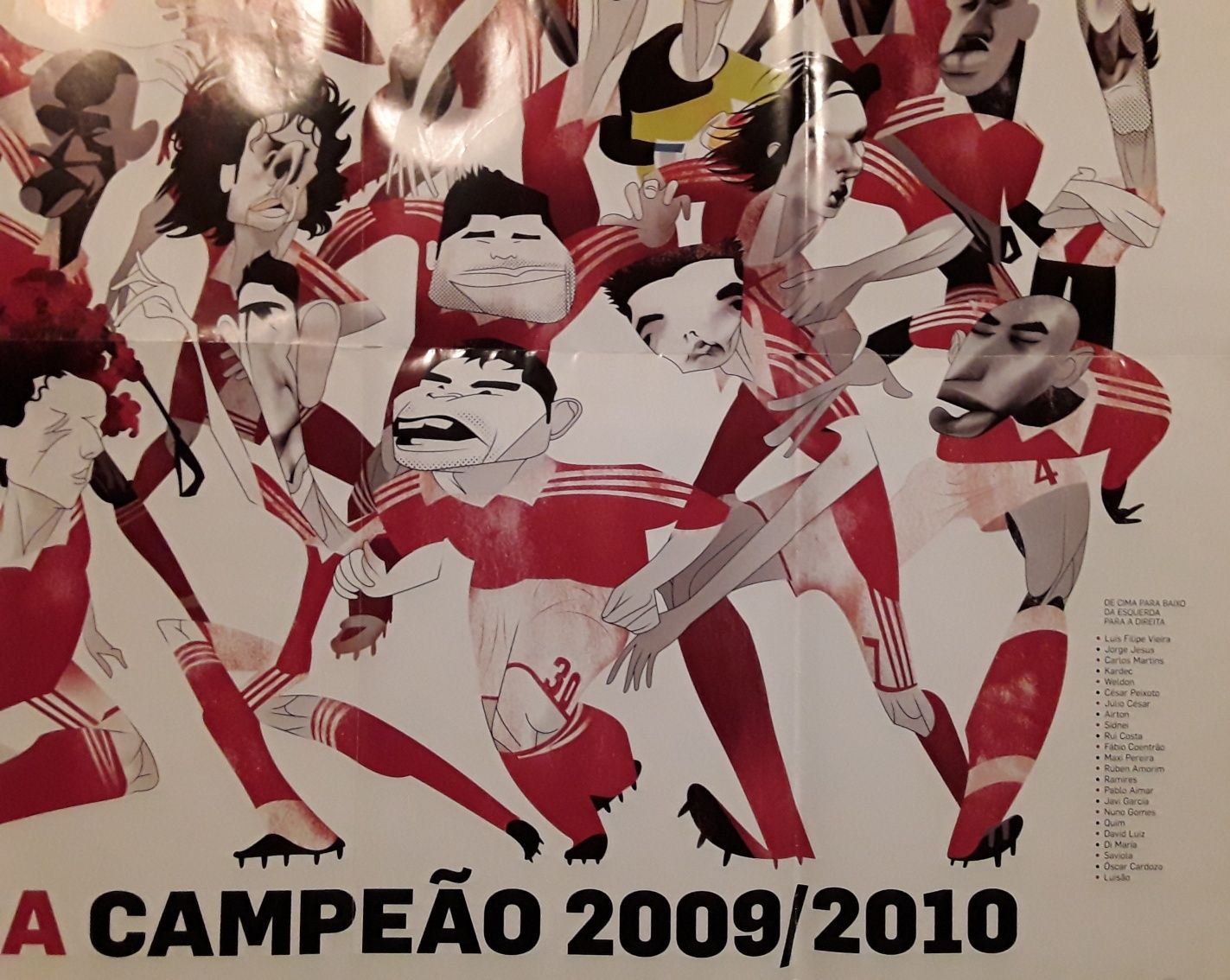 Poster S L Benfica Campeão Nacional 2009/2010