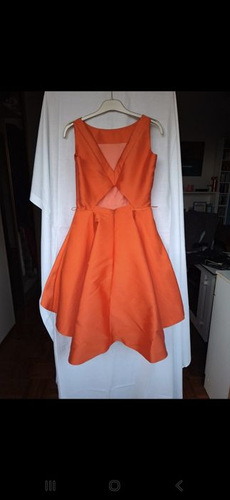 Vestido Cerimónia Alba Conde Laranja - Mulher (36)