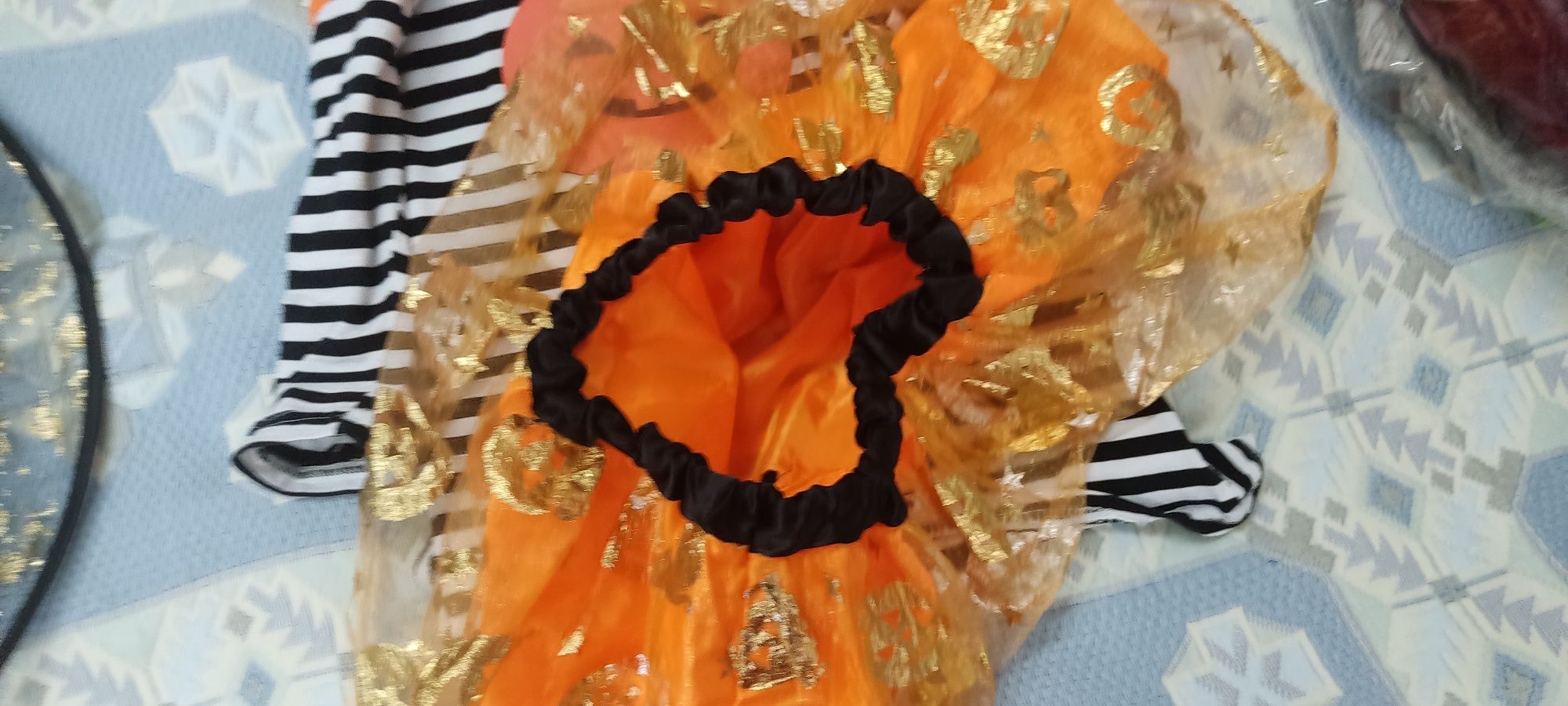 Halloween - conjunto menina + fato abobora