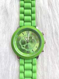 Zielony gumowy zegarek Jelly Watch (unisex)