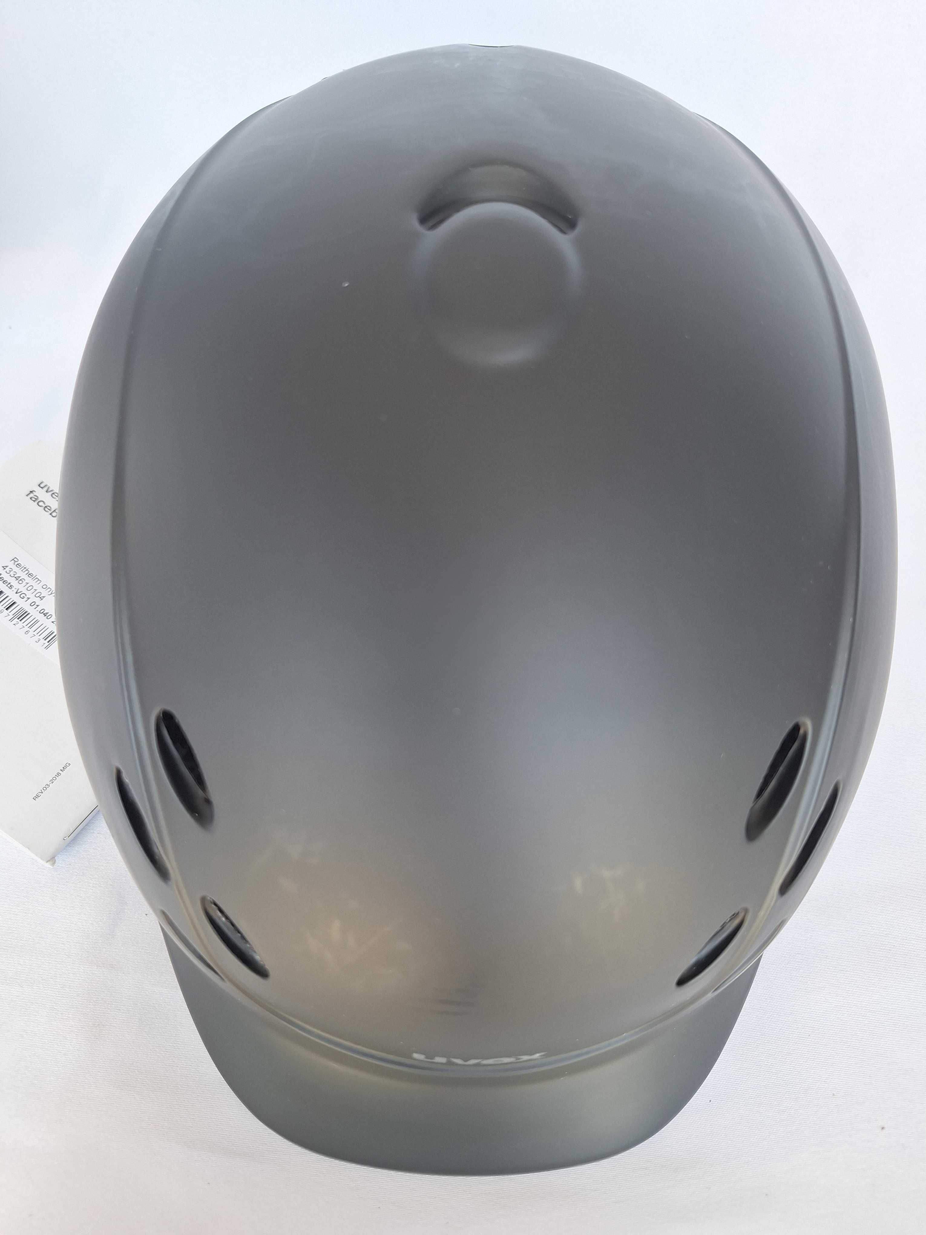 Kask jeździecki toczek Uvex Reithelm Onyxx Black Mat 3XS-XS 49-54cm