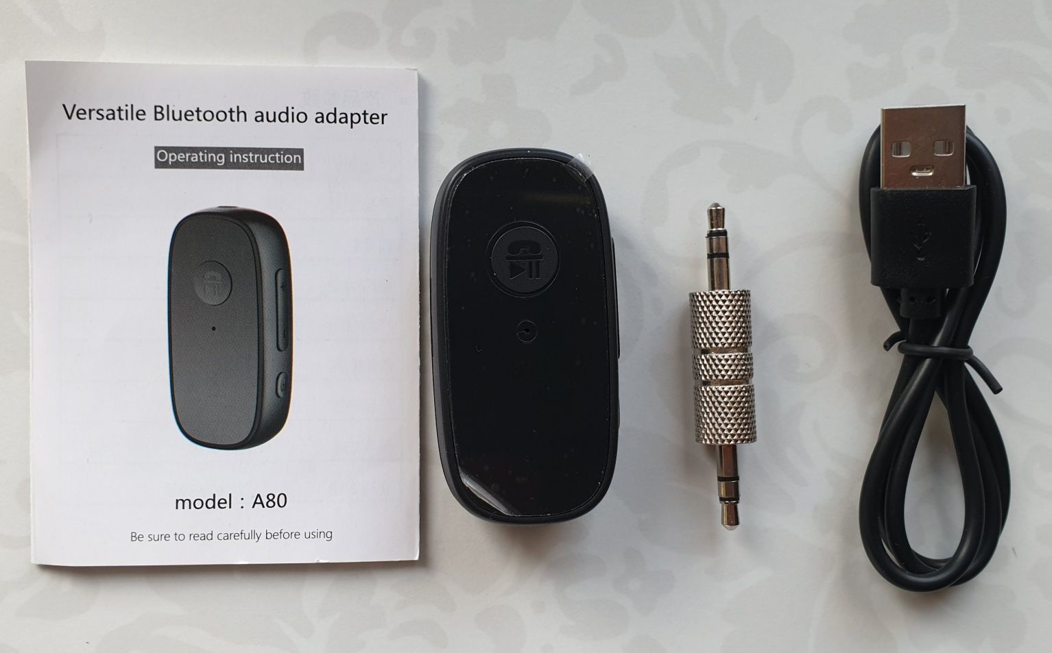 TRANSMITER BLUETOOTH Multifunkcyjny Adapter Audio A80 Zestaw słuchawko