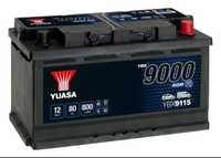 NOWY akumulator YUASA start/stop AGM 80ah 800a YBX9000