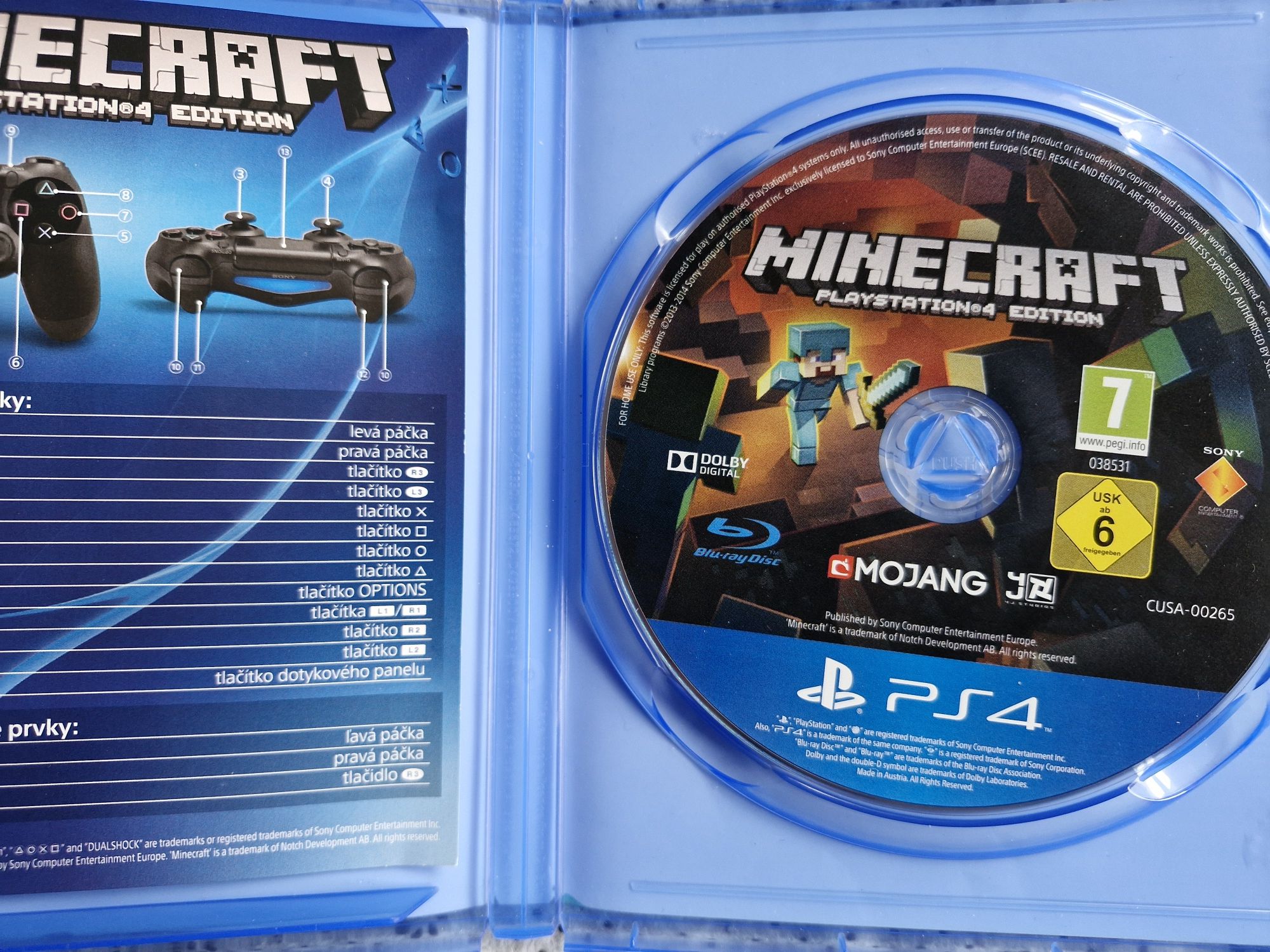 Minecraft gra na PS4