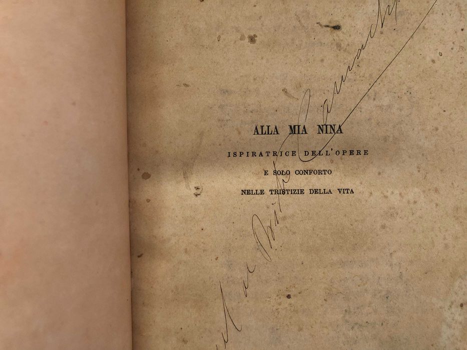Alla Mia Nina - Isperatrice dell'Opere e conforto nelle Tristizie