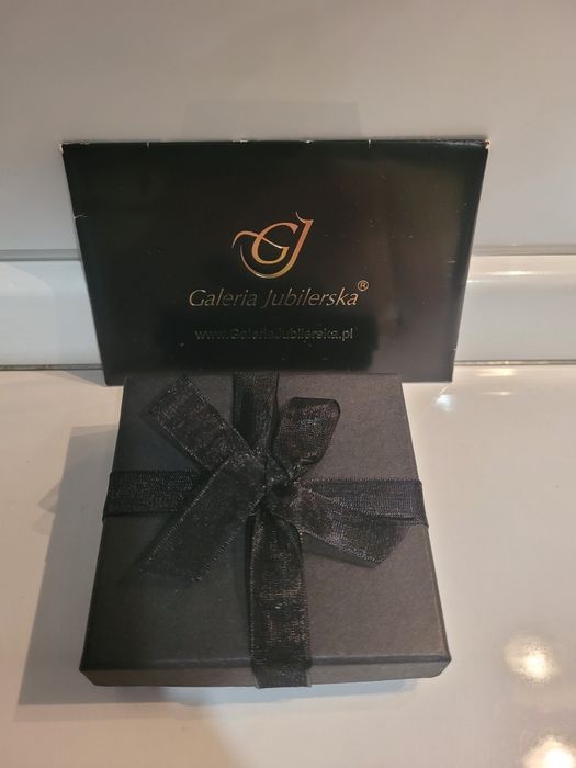 Bransoletka damska glamour srebrna z Onyksami z Galeria Jubilerska