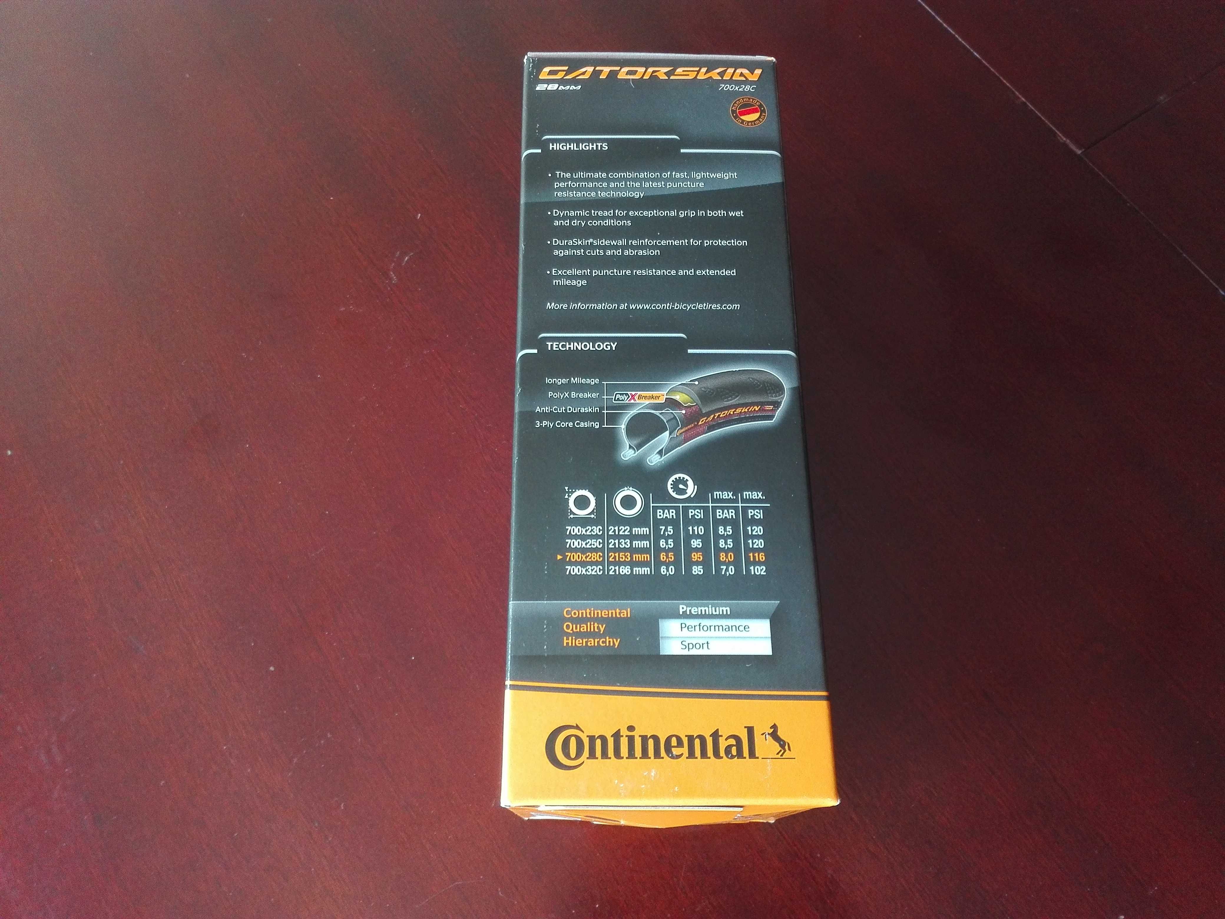 Novos! Pneus Bicicleta Continental Gatorskin 28 mm 700x28c 28-622 Bike