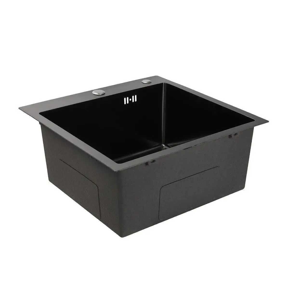 Кухонна мийка Kraft 5050B PVD 3.0/1.0 мм, Black Мойка з краном