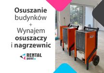 WYNAJEM Osuszaczy, Nagrzewnic, Klimatyzatorów, OSUSZANIE budynków