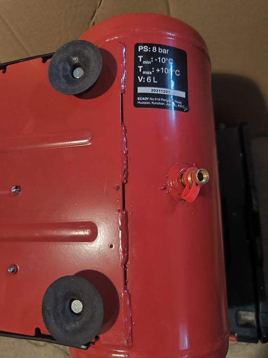 Einhell kompresor bezolejowy zbiornik 6l