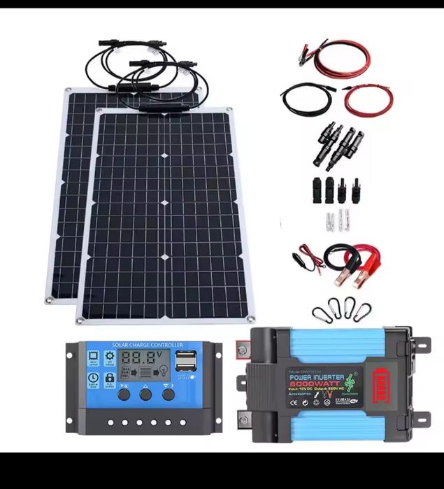Kit painel solar 4000w +transformador 6000w