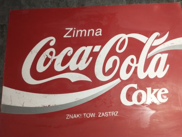 Coca cola baner metalowy