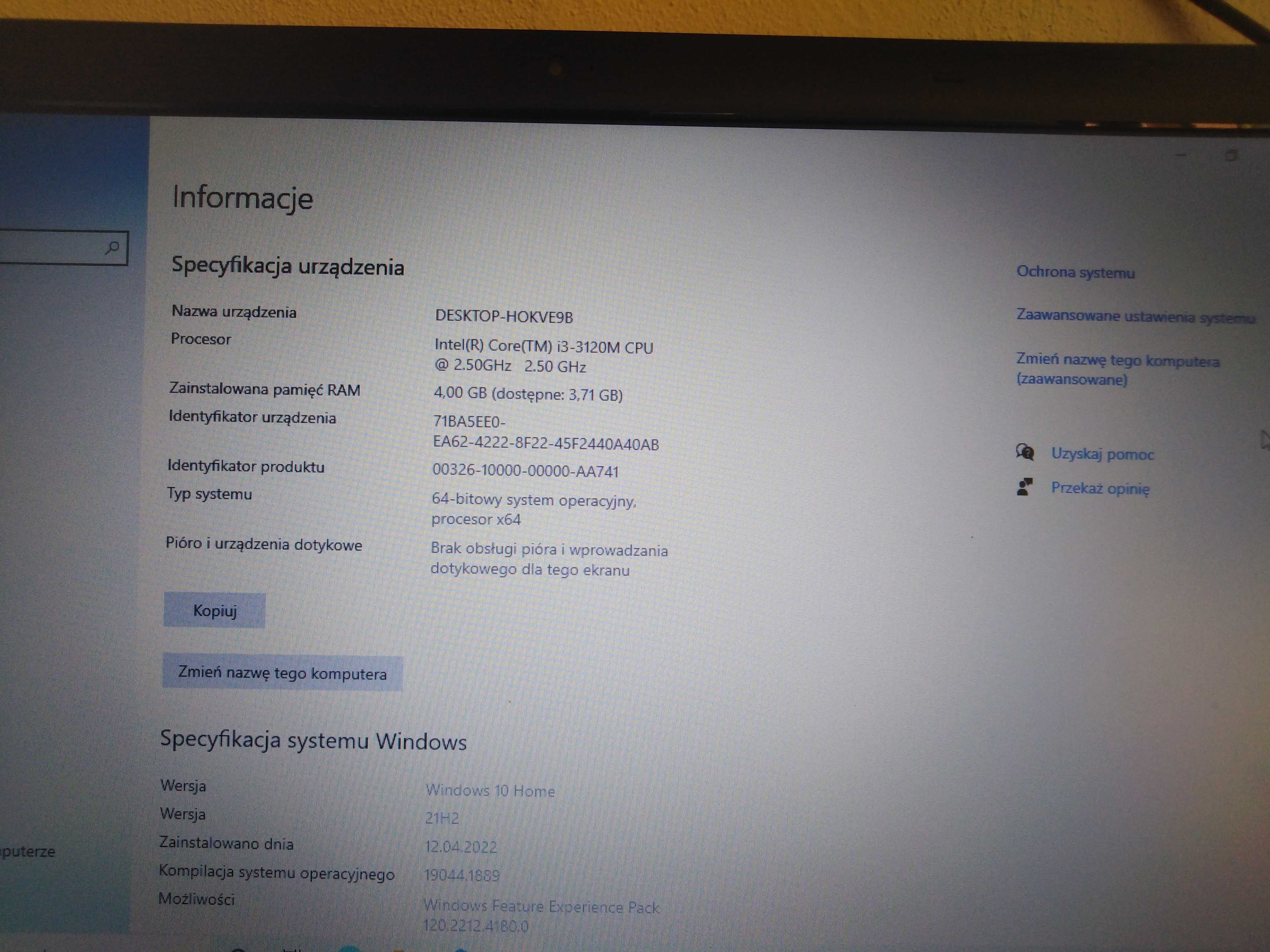 Laptop SAMSUNG używany jak nowy!!!