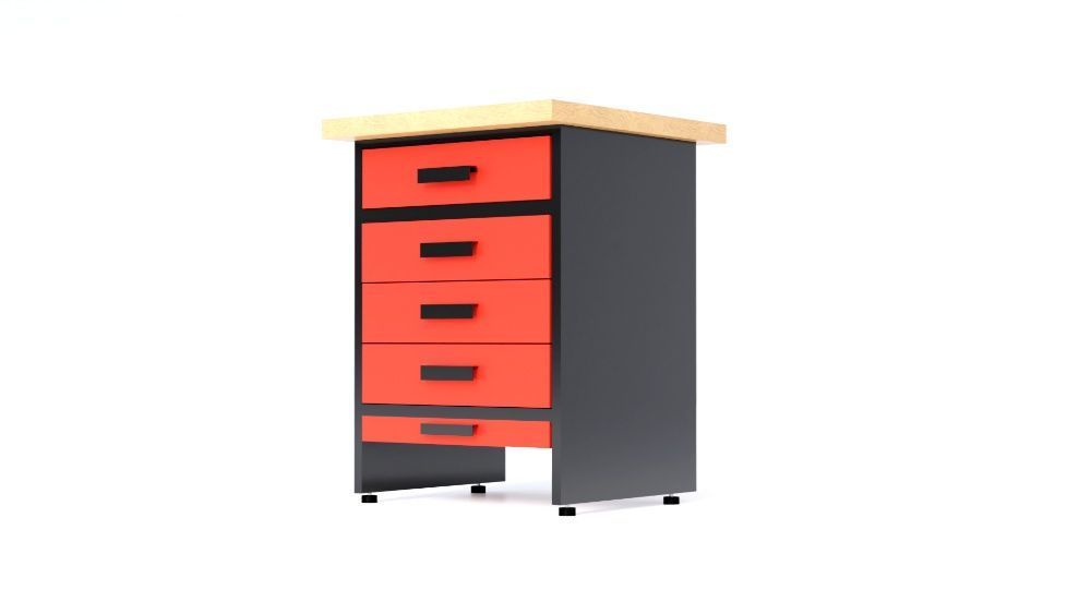 Szuflady warsztatowe z blatem -  WB1A-5S
