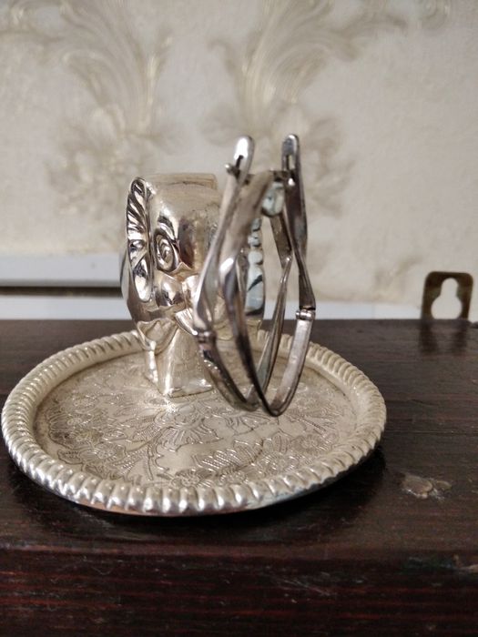 Серьги серебряные на английской застежке