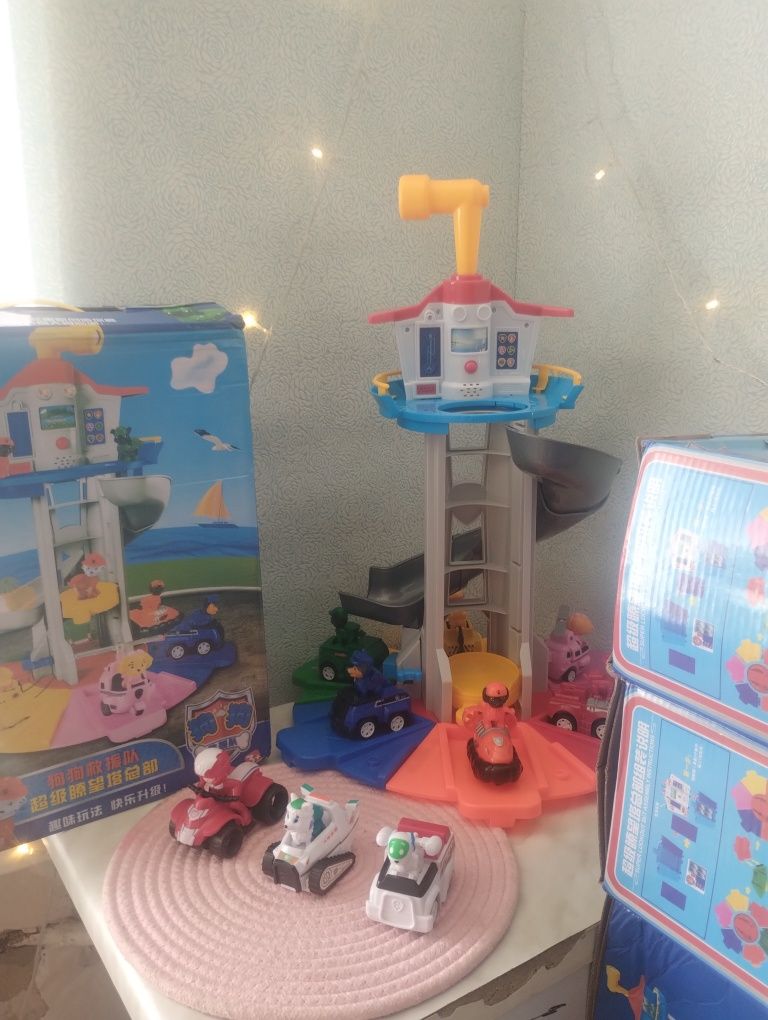НОВІ Бази paw patrol В КОРОБКАХ , набори щенячий патруль база вежа