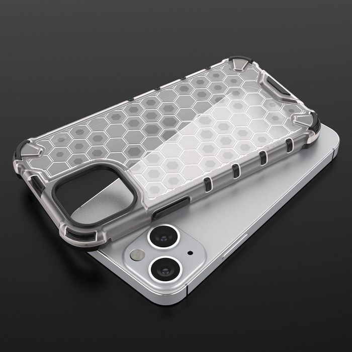 Honeycomb Etui Pancerny Pokrowiec Z Żelową Ramką Iphone 13 Mini Czarny