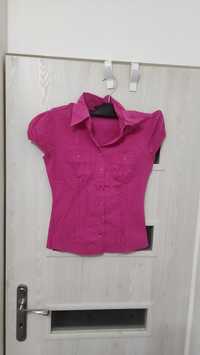 Jaskrawa różowa koszula, rozmiar 38