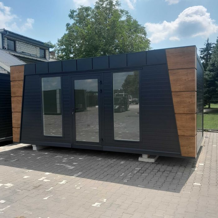 Kontener na ramie 7x3m pawilon całoroczny usługowy handlowy biuro