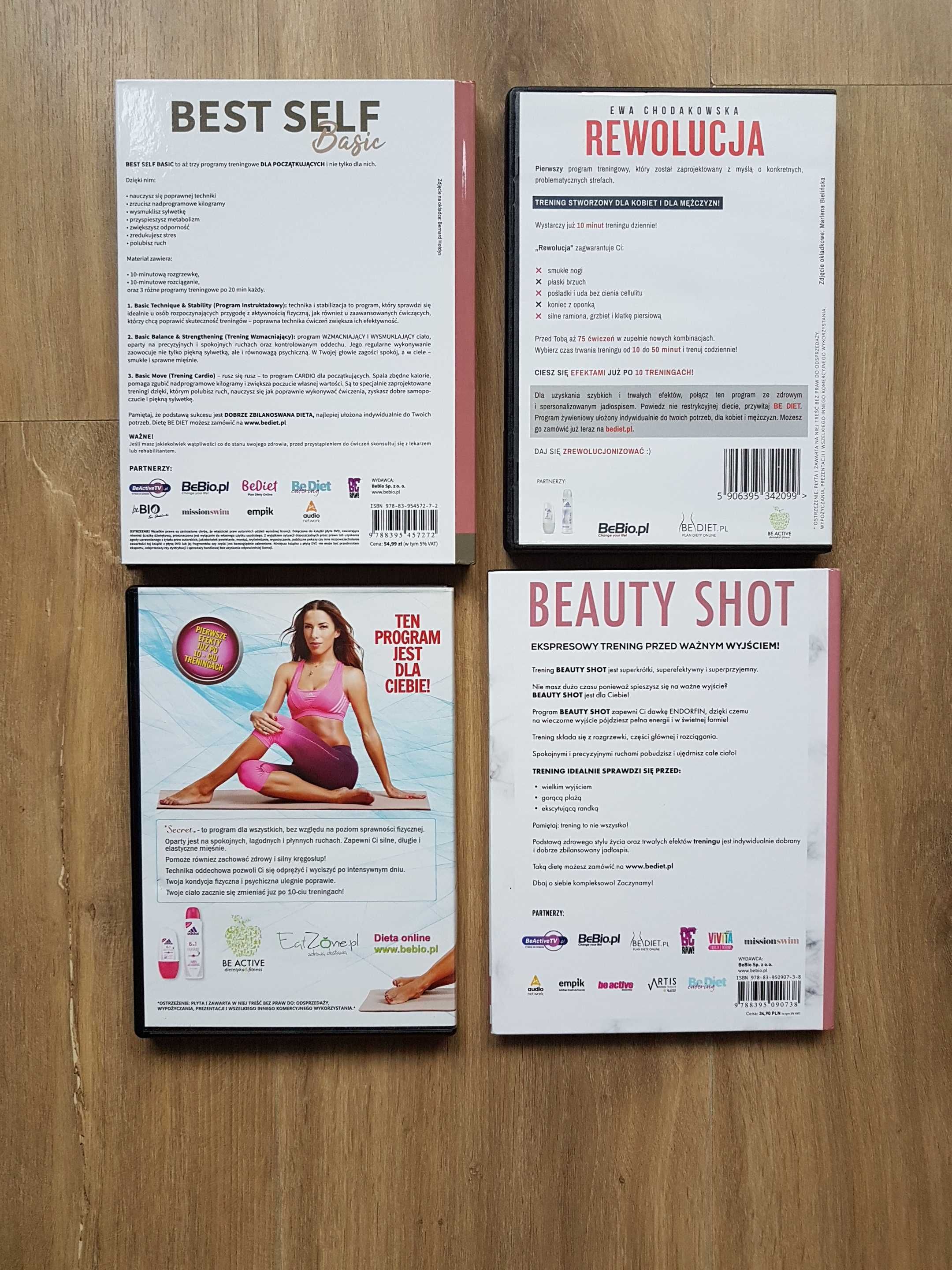 DVD Ewa Chodakowska Rewolucja Beauty Shot Best Self Basic Pilates