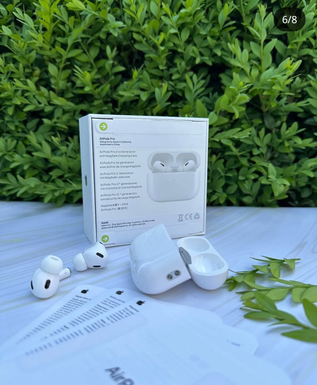 Стильні бездротові навушники airPods pro 2 + чохол в подарунок