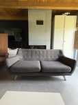 REZERWACJA Stylowa sofa 3-osobowa Beliani Bodo w kolorze ciemnoszarym