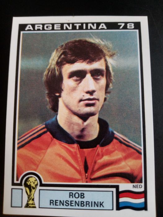 Cromo Panini World Cup Story de Rob Rensenbrink no Mundial 78