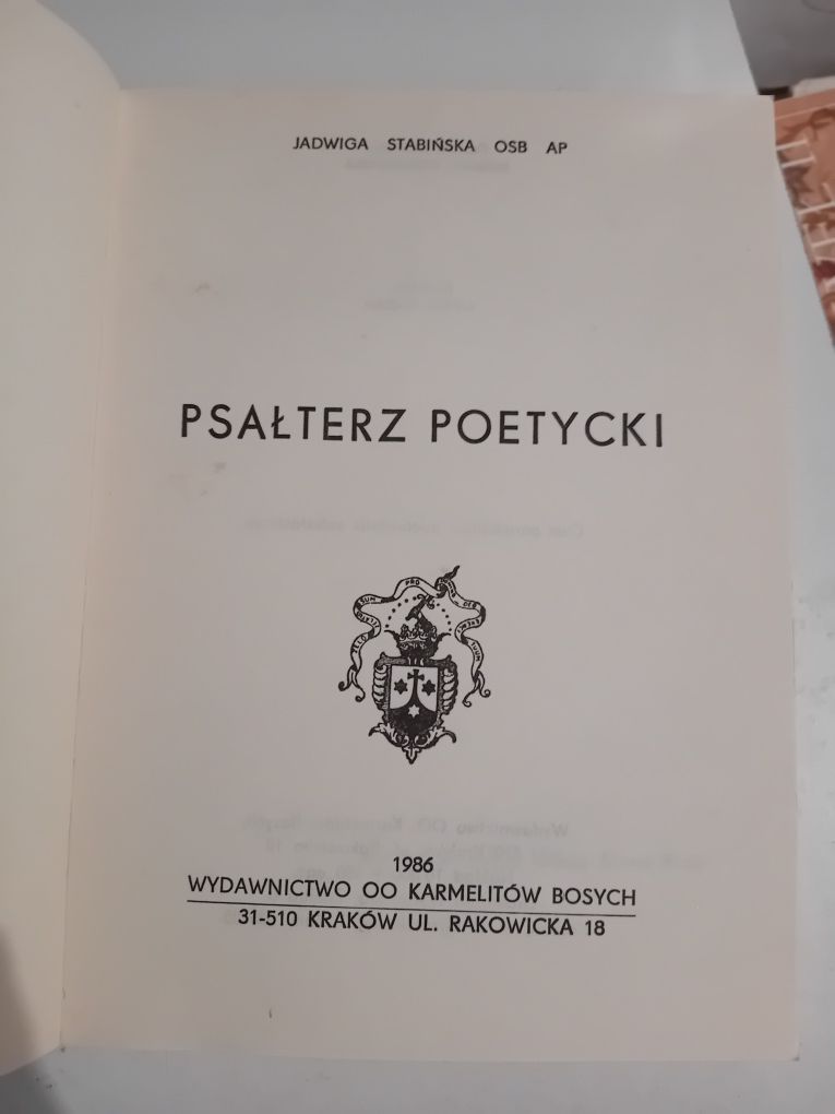 Jadwiga Stasińska OSB AP Psałterz poetycki