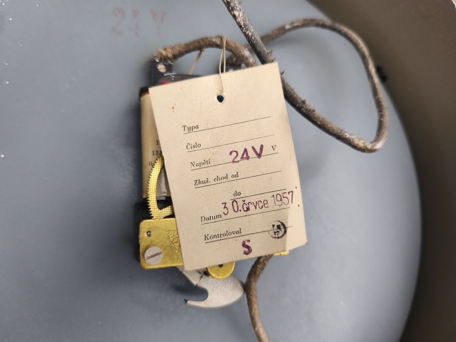 Zegar ścienny dworcowy Pragotron Elektrocas PV30, retro UNIKAT!