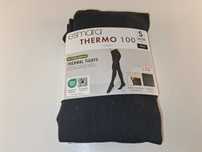 A294 Rajstopy Termiczne Esmara Thermo 100 Opaque Czarne Rozm. S 36/38