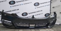 Бампер BMW 5 G30 G31 М-Пакет чорний під партроніки+камеру