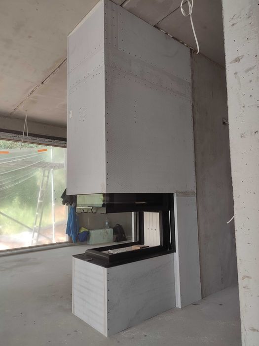 Kompletny kominek Kominek z montażem, kominki obudowa kominka komplet