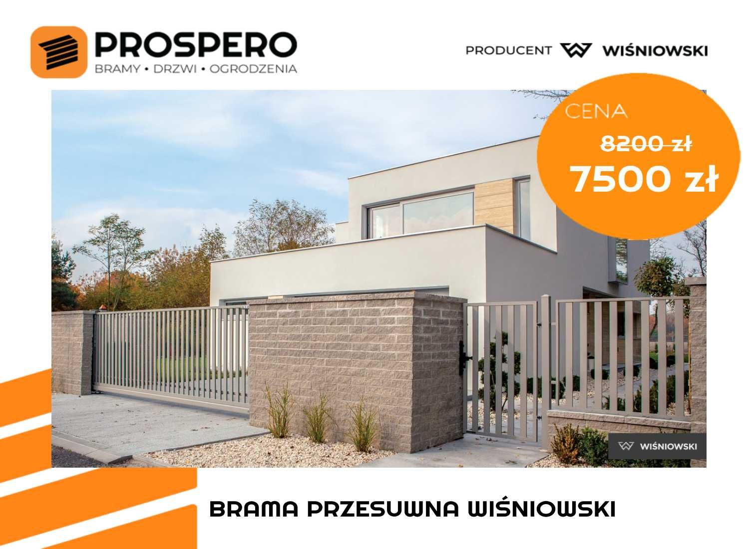 Brama przesuwna WIŚNIOWSKI classic / Zawoja Korbielów Żywiec