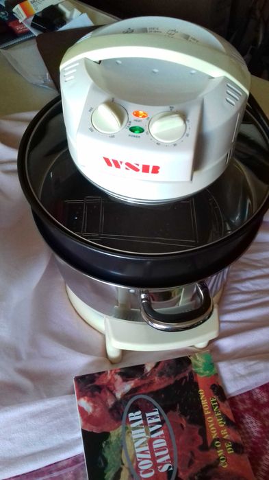 vendo forno de ar quente a funcionar