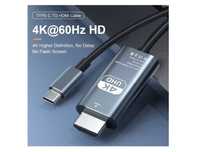 Кабель перехідник USB-C to HDMI 2.0 4K/60Hz High Definition 2 метра