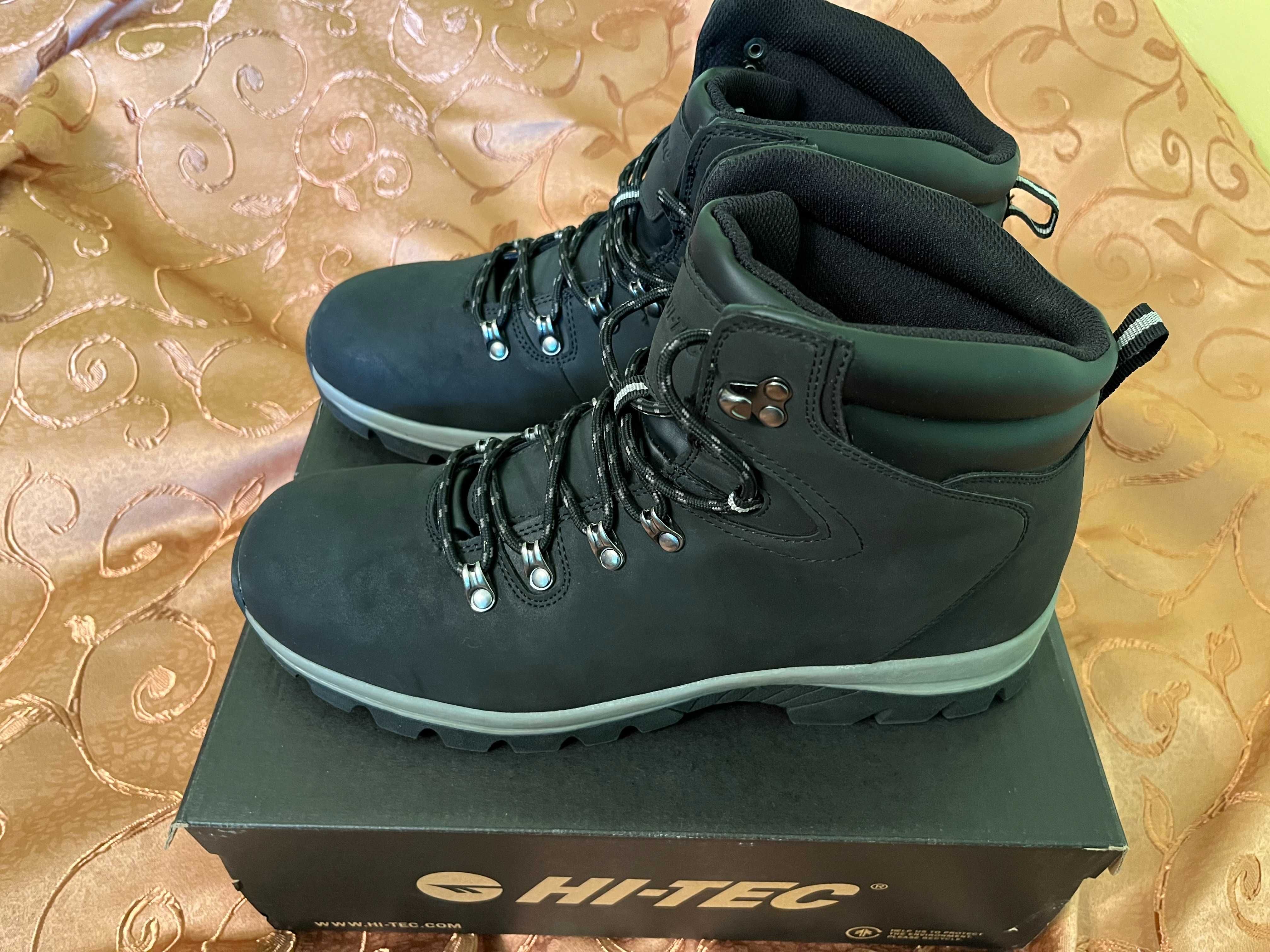 Buty Hi-Tec Norrido Mid Black, rozmiar 45 – jak nowe!
