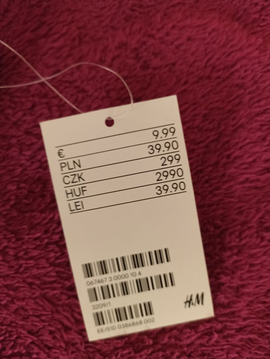 Torebka H&M różowa łososiowa beżowa frędzle z metką mała alternative