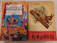Dois livros As aventuras de Pinóquio, de Catlos Collodi