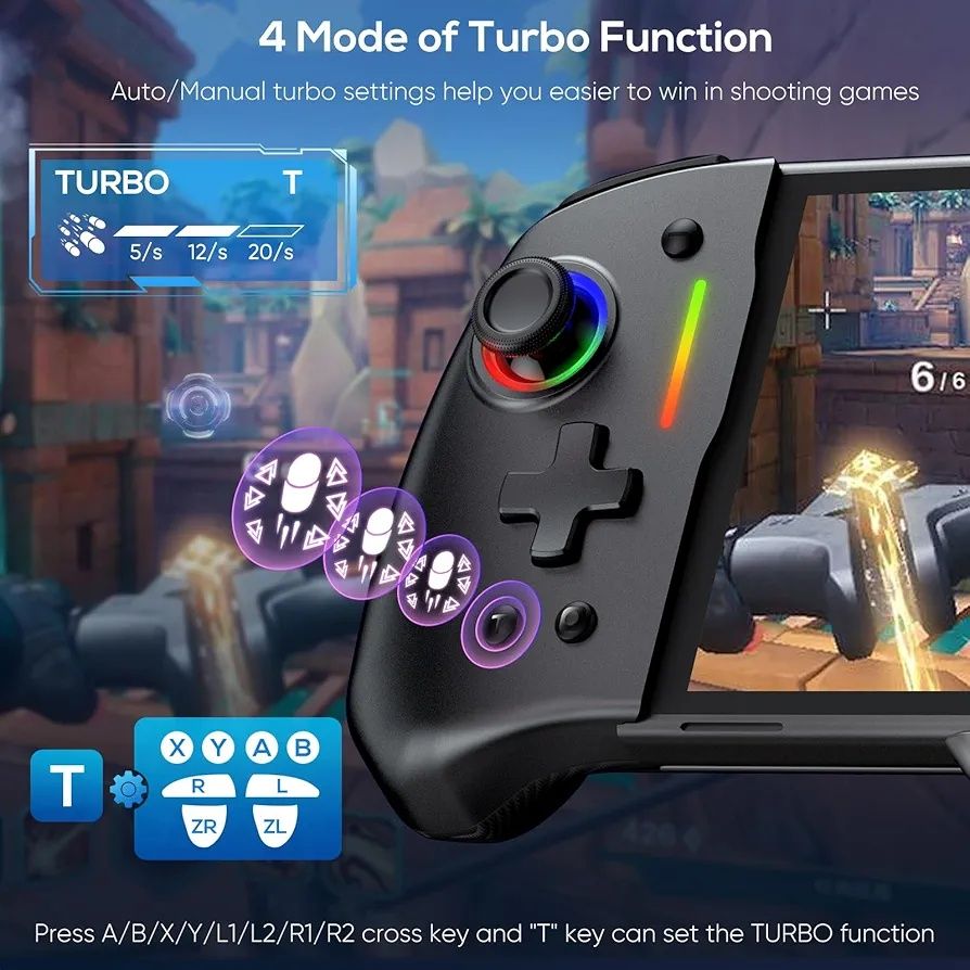 Kontroler Switch do Nintendo Switch/OLED, kontroler Joypad RGB One-Pie